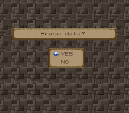 Lufia II SNES erase save data prompt.png