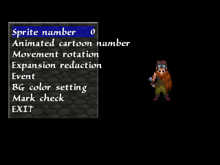 Arc the Lad III Debug Menu Sprite Test.png