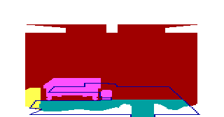 Buy a teal carpet to simulate the appearance of ocean water!