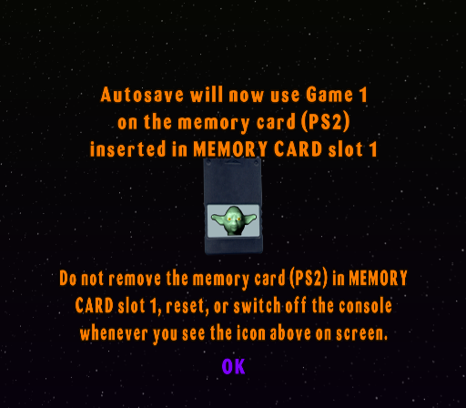 Save your game, you must.