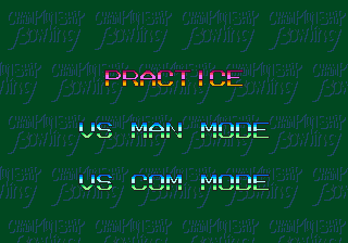 Championship Bowling Genesis Mode Select.png