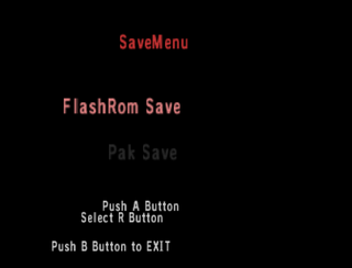 Translated Debug Save Type Select screen.