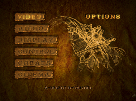 Dinosaur Planet 64 - Options1.png