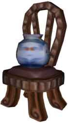 A Vase sitting in its favorite chair