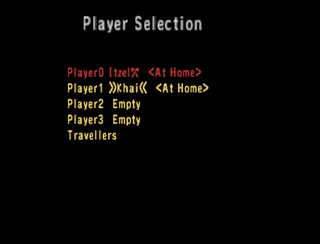 Translated Debug Player Select screen.