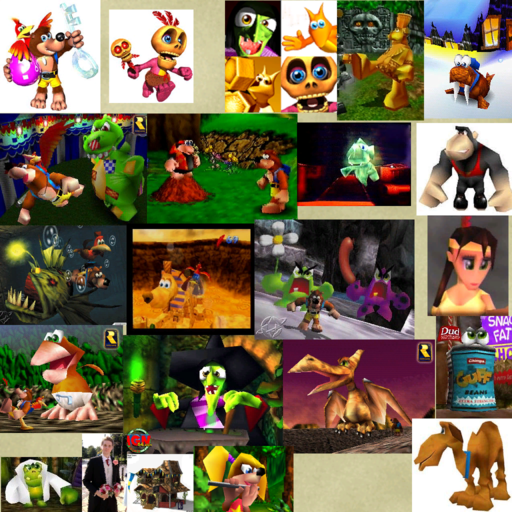 A prerelease screenshot from Rare's site from Banjo-Tooie, depicting the Mr Patch fight.