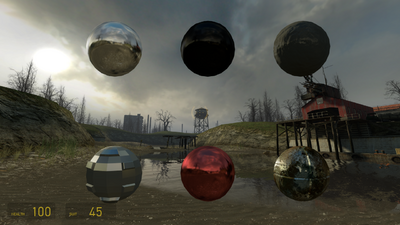 Shown in-game with proper cubemaps. Now *these* are some shiny balls of steel!