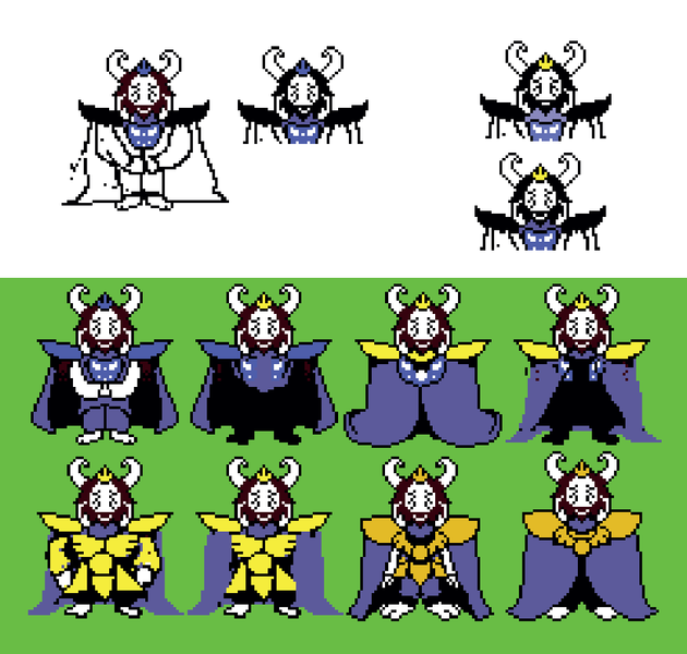 File:UNDERTALE-asgore sprites.png