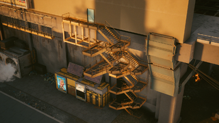 Cyberpunk2077 lootarea stairs1.png
