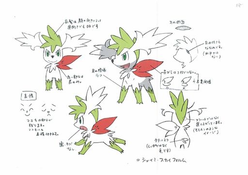 PokePlat ConceptArt 設定画シェイミスカイフォルム.jpg